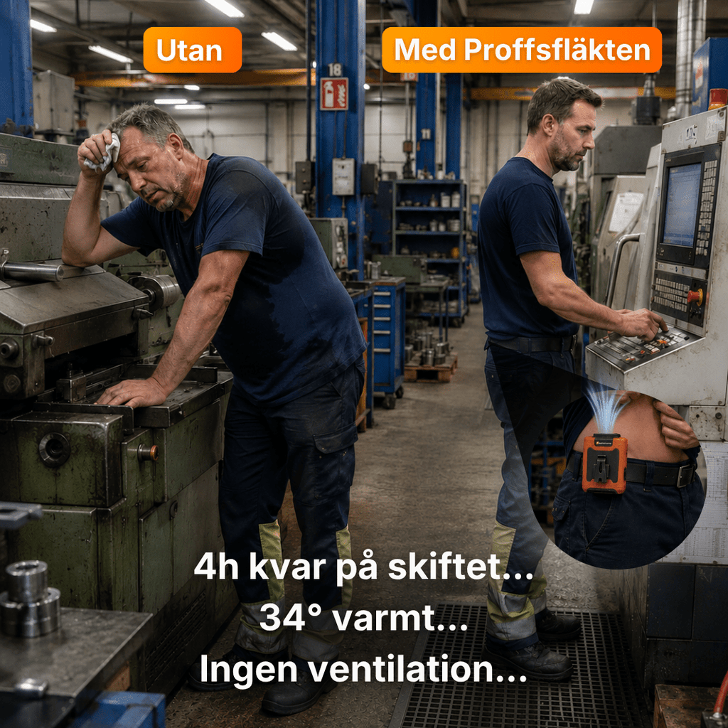 Proffsfläkten - Sluta överhettas på jobbet - Proffsfläkten®
